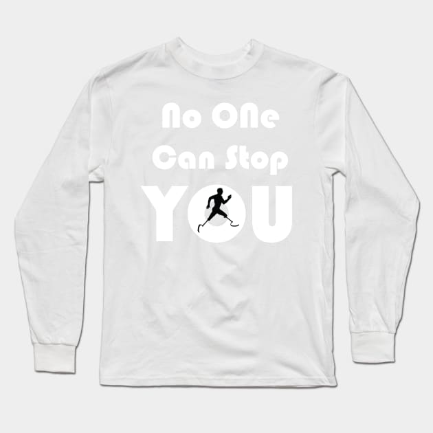 No One Can Stop You Long Sleeve T-Shirt by VectorPB